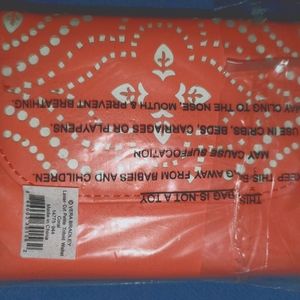 Vera Bradley laser cut petite trifold wallet coral